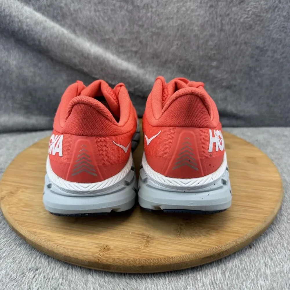 Hoka One One Clifton 7 Shoes Womens Size 9 Orange Running Sneakers 1110509 HCWH